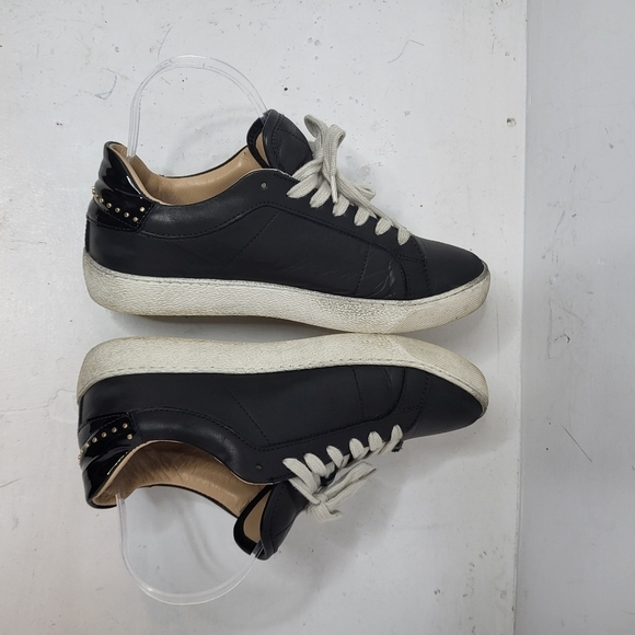 All Saints Sheer Leather Low Top Trainers Size 8 - Picture 5 of 11